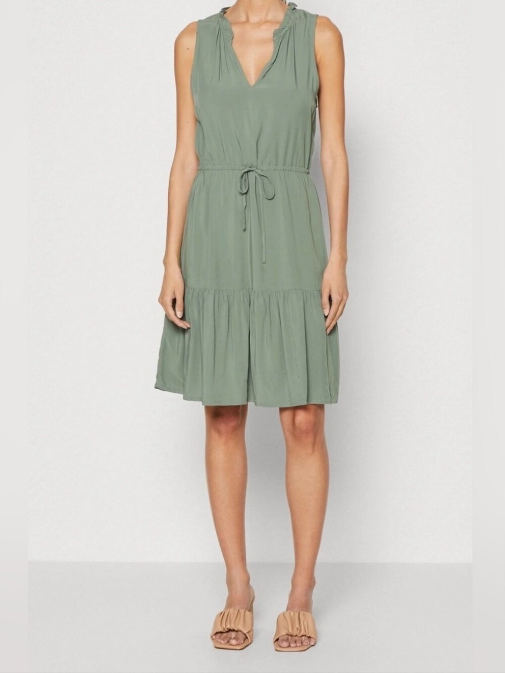 Gap Green Cinch Waist Dress